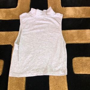 Gray crop top